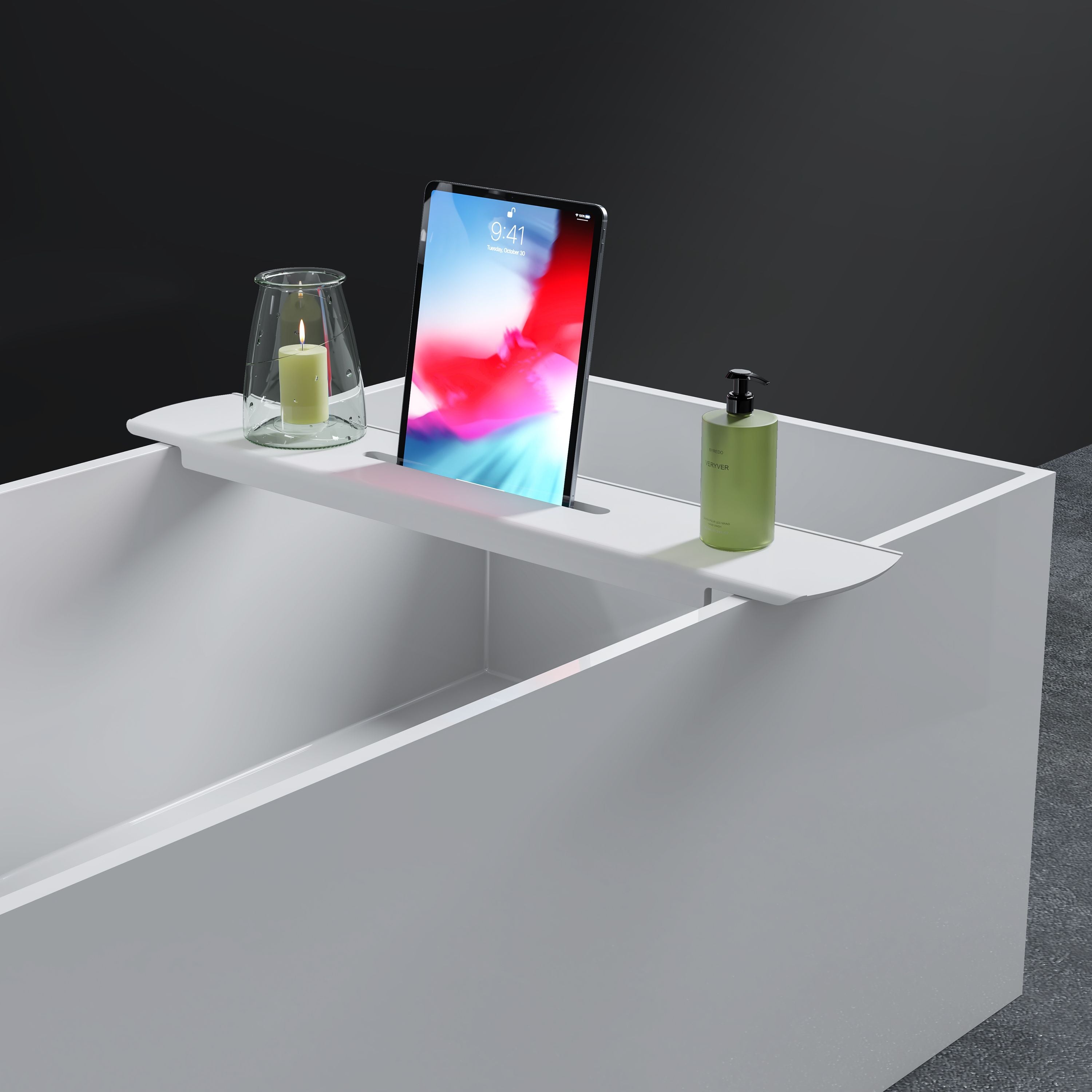 BERNSTEIN - Vasque Lavabo Design Rond à Poser Diamètre 40cm En Fonte