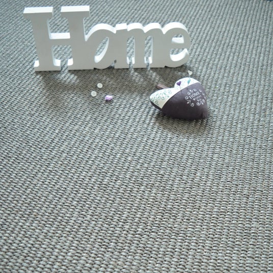 Tapis Sisal Quintana gris - Ganse coton vert de gris - 250 x 350 cm - 4