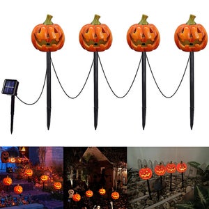 Luci Decorative A Tema Candele LED Halloween A Forma Di Zucca, 12 Pezzi, Senza Fiamma, Alimentate A Batteria, Per Decorazioni Feste Decorazioni Halloween Led