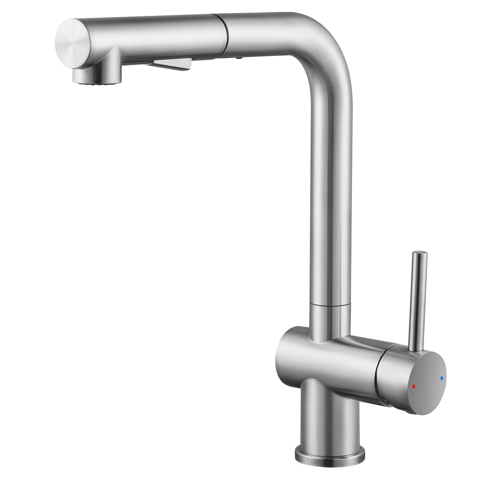 Lonheo Max Grifo mezclador de cocina con rociador extraíble - Grifo extraíble para fregadero de acero inoxidable cepillado - 6