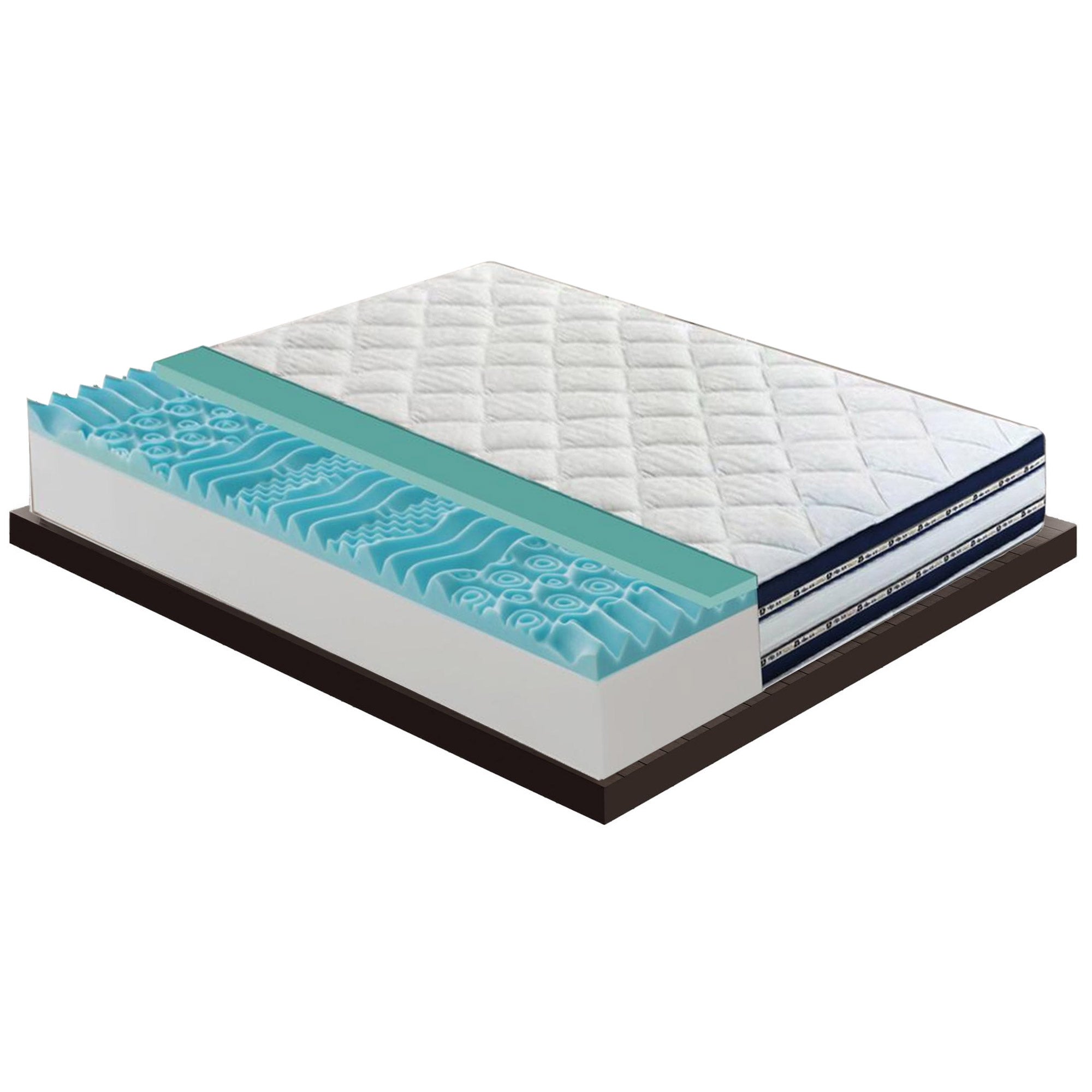 MaterassieDoghe - Matelas 140x190 en mémoire de forme et gel rafraîchissant de 27 cm de hauteur modèle Fantasma - 2