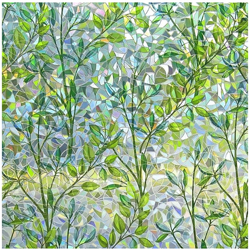 Película Adhesiva Electrostática, Vidrio Arenado, Vidrieras, Flores De