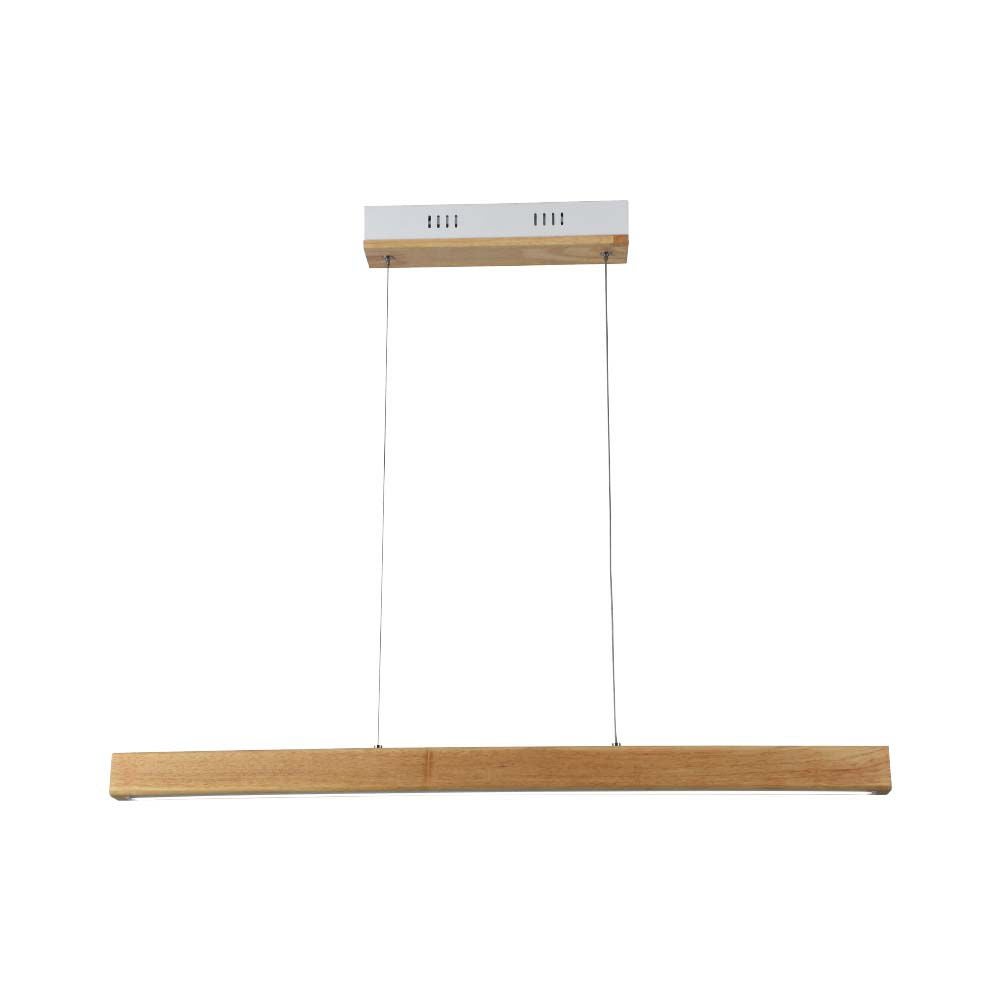 Lampa wisząca LED VT-7582 12W Neutralna biel 1440lm drewno jasne drewno wym:111x80x80cm IP20 V-TAC