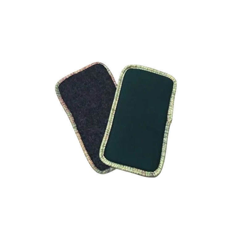 Patins pour parquet en laine, coton - 28x16cm - coloris assortis - 2