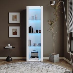 VASAGLE Étagère D'Angle 5 Niveaux Doré - Bibliothèque Verre Trempé Moderne Pour Salon, Chambre, Cuisine Et Salle De Bain