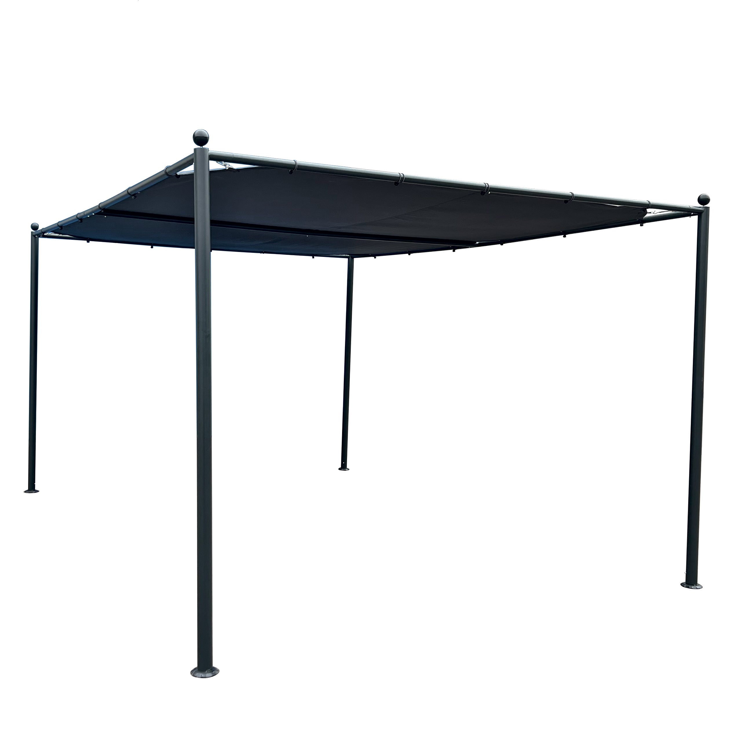 Pergola avec toile d'ombrage 3 x 4m 180g/m2 WERKA PRO - 2