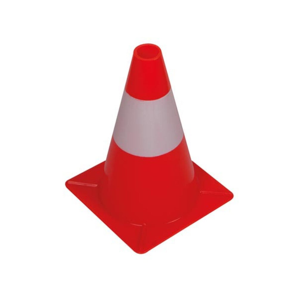 Cône De Signalisation Perel 30cm Rouge/Blanc - Délimitation Zones Et Usage Récréatif