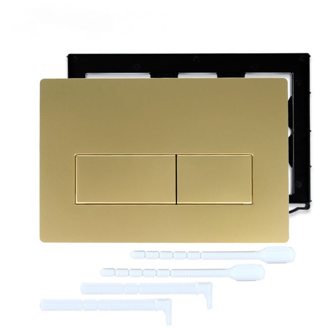 Placca di Comando WC Oro - Doppio Scarico - Compatibile Geberit Sigma ...