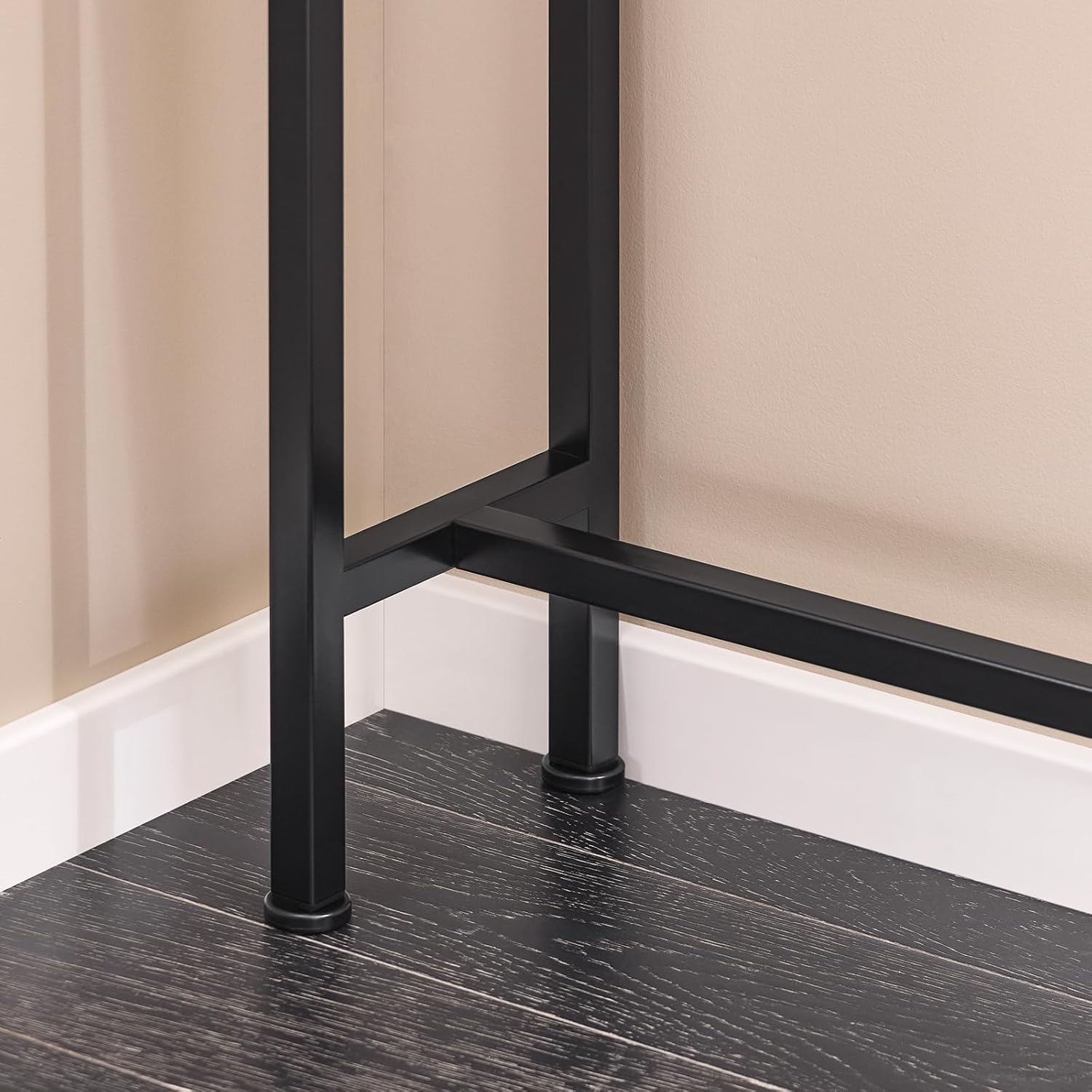 SoBuy FSB19-XL-SCH Table Console Table d'appoint Bout de canapé Table d’entrée Cadre et 4 Pieds en Fer Noir - 5