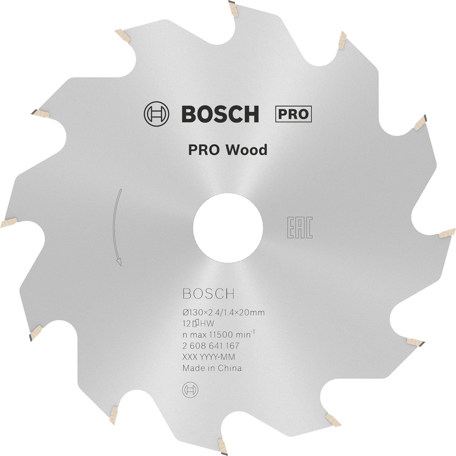 Tarcza pilarska Bosch PRO Wood 130 x 2,4 x 20 mm - 2608641167 - 2