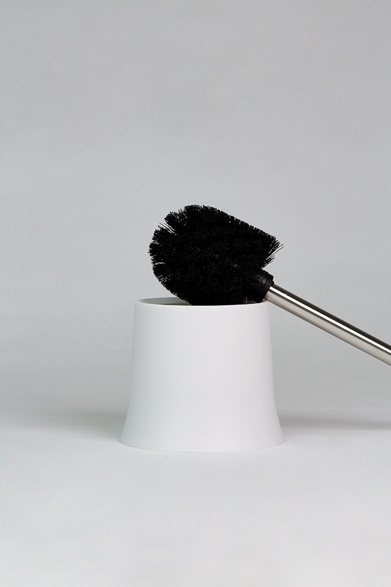 Bac à brosse BASIC BLANC + brosse WC, WENKO, WENKO - 5