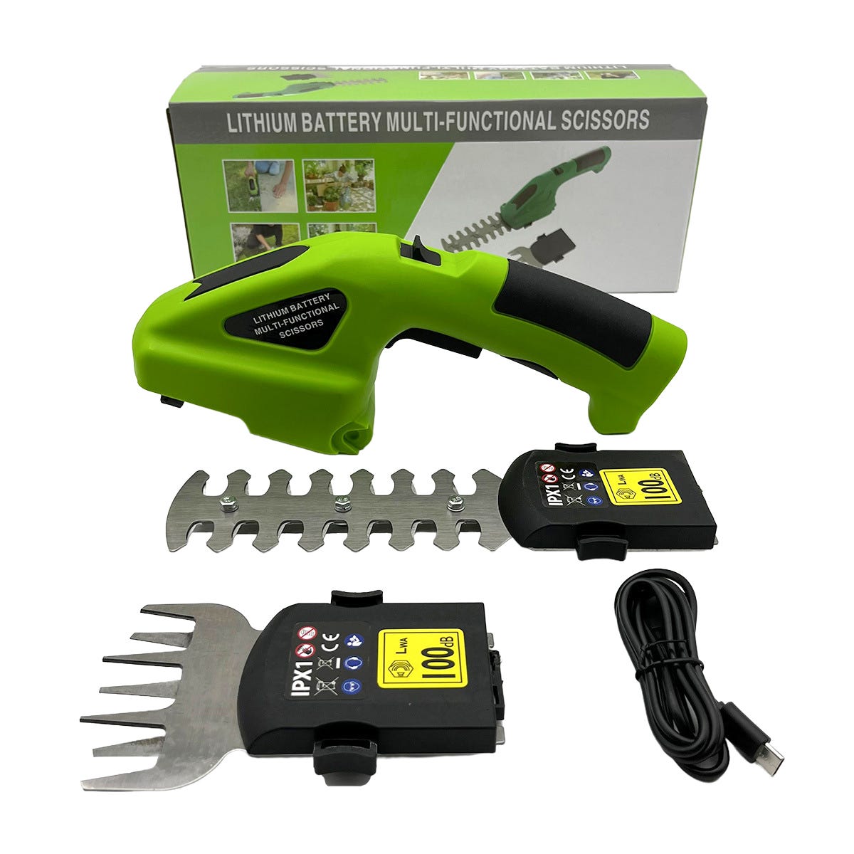 Tagliasiepi E Tagliaerba 2-in-1 A Batteria - Con Lama 22cm E 6cm Per Giardino - Foto 6