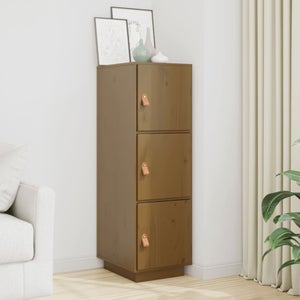 VidaXL Credenza 110,5x35x117 cm in Legno Massello di Pino