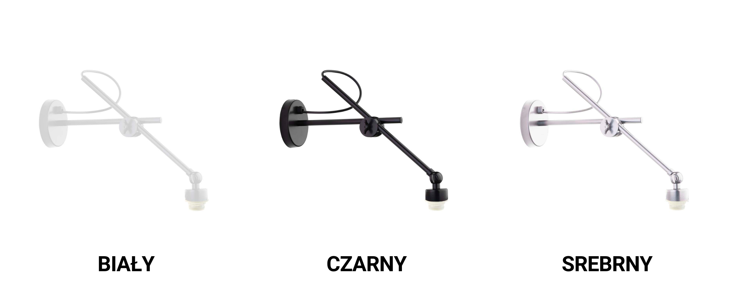 Kinkiet przegubowy lampa ścienna lampa na ścianę regulowany z abażurem walec MODERN - 4