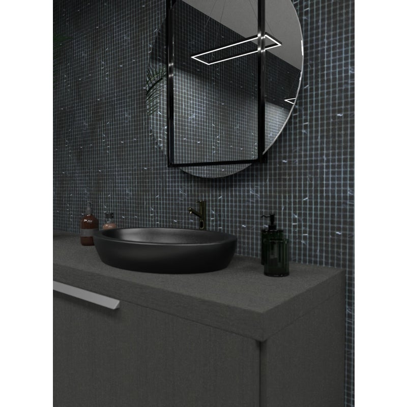 Opakowanie zbiorcze 33 arkuszy czarnej mozaiki marmurowej Marquinia. Grubość 8 mm. Powierzchnia 3 m².