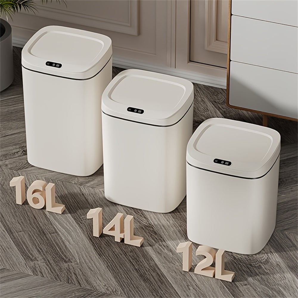 Pattumiera intelligente da 12 litri con chiusura silenziosa, antiodore, pattumiera regolabile in 3 modalità per cucina e bagno (senza batteria AA) | Leroy Merlin