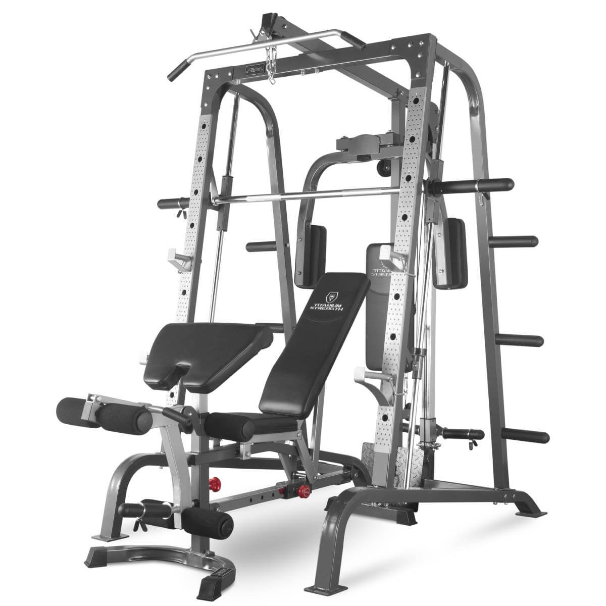 Multipower Máquina Smith con Polea Alta y Baja, Pec Dec Banco