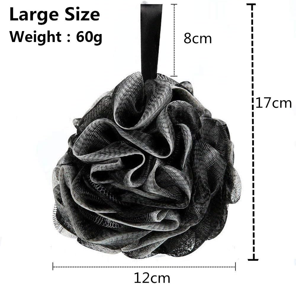 Zestaw 3 gąbek do kąpieli, luffa spieniająca, szczotki czyszczące, peelingujące unisex, oczyszczające i kojące (60 g/sztuka) - 2