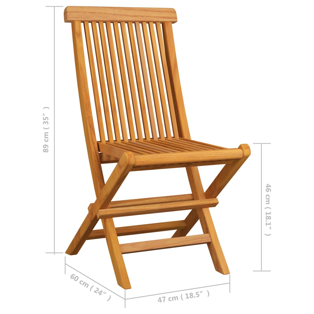 Chaises de jardin avec coussins gris 6 pcs Bois de teck massif - 5