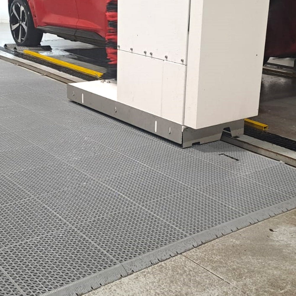 Loseta Reforzada PVC Gris (33x33x2cm) - Suelos de garajes, lavaderos de coches, almacenes. Zonas de trabajo y alto tránsito - 7