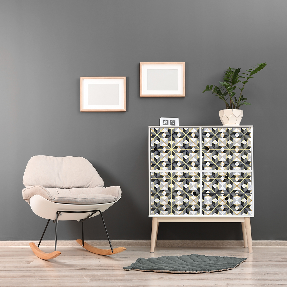 24 vinilos baldosa de cemento muebles uvirna - adhesivo de pared - revestimiento sticker mural decorativo - 24stickers10x10cm