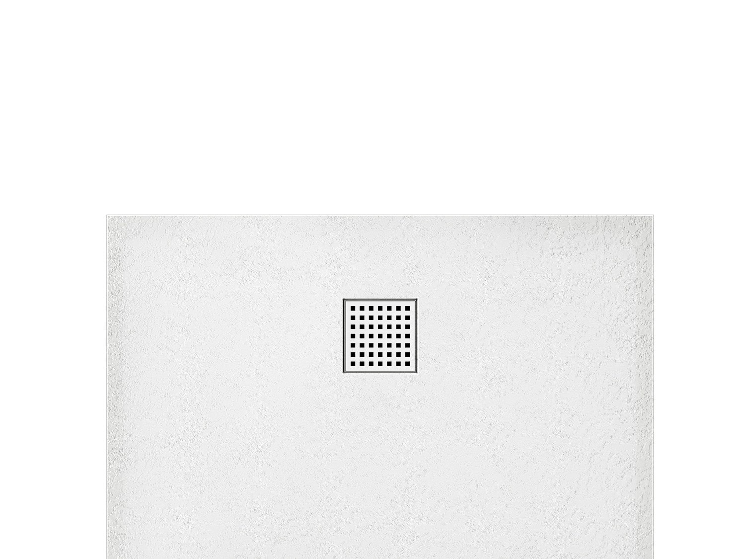 Receveur de douche extra plat à poser ou à encastrer recoupable en résine SMC avec siphon - Blanc - 140 x 90 cm - MIRNOSA - 6