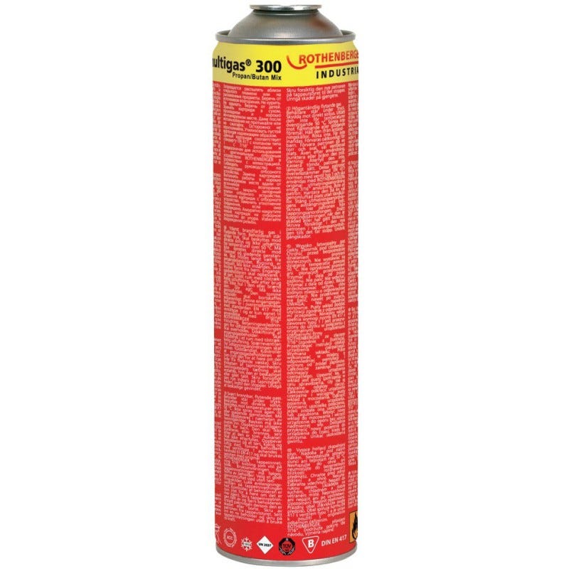 Rothenberger Cartuccia Gas Combustibile Multigas 300 DUOPACK - Per Attrezzi Professionali - Foto 6