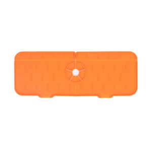 Tapis De Robinet Pour évier - Terre De Diatomée, Absorbant, Antidérapant - 45x10cm, Trou 6,5cm - Gris