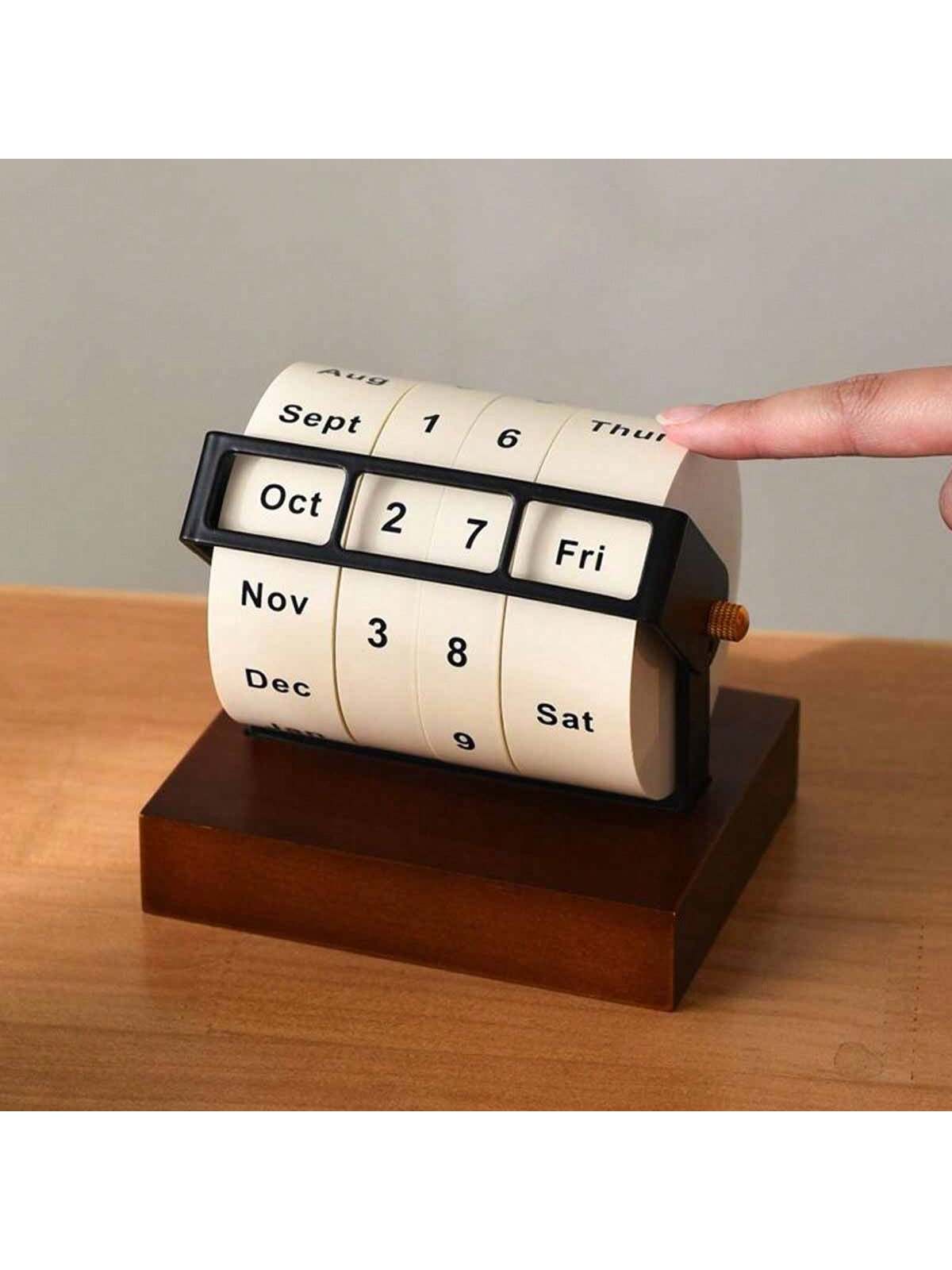 Calendrier perpétuel rotatif | Créatif et personnalisable | Décoration de bureau rotative - 2