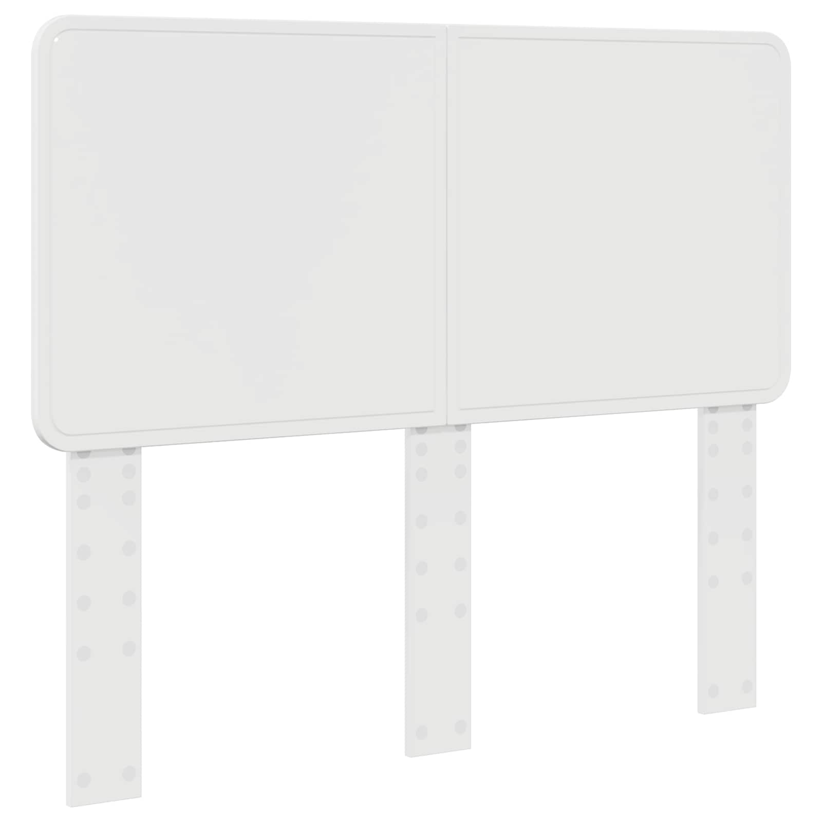 Cadre de lit blanc 120 x 190 cm bois de pin massif - 6
