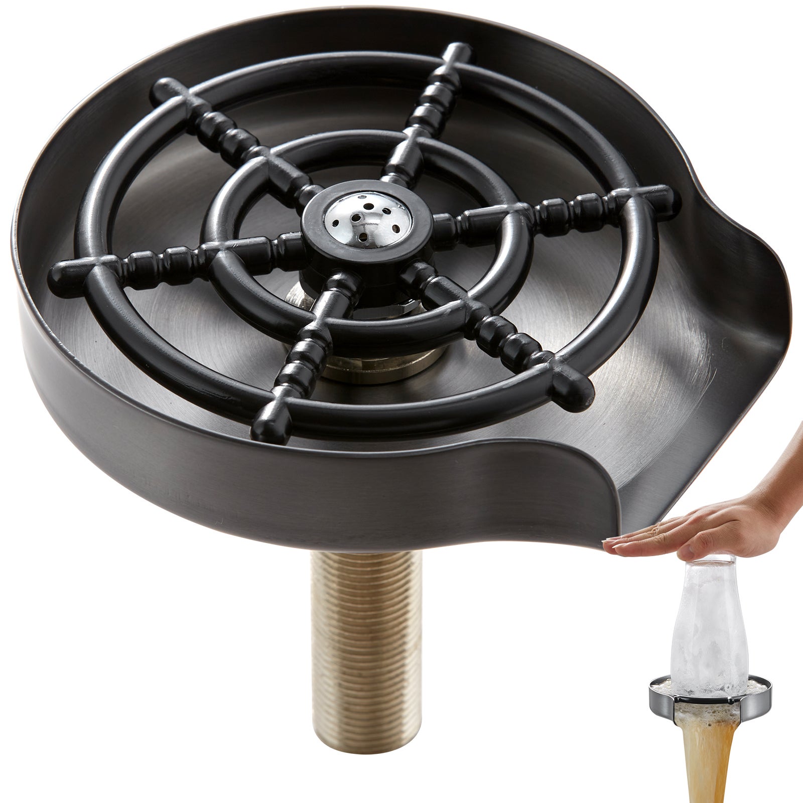 Rince-verre Automatique Inox - Haute Pression, Lave-gobelet, Neuf