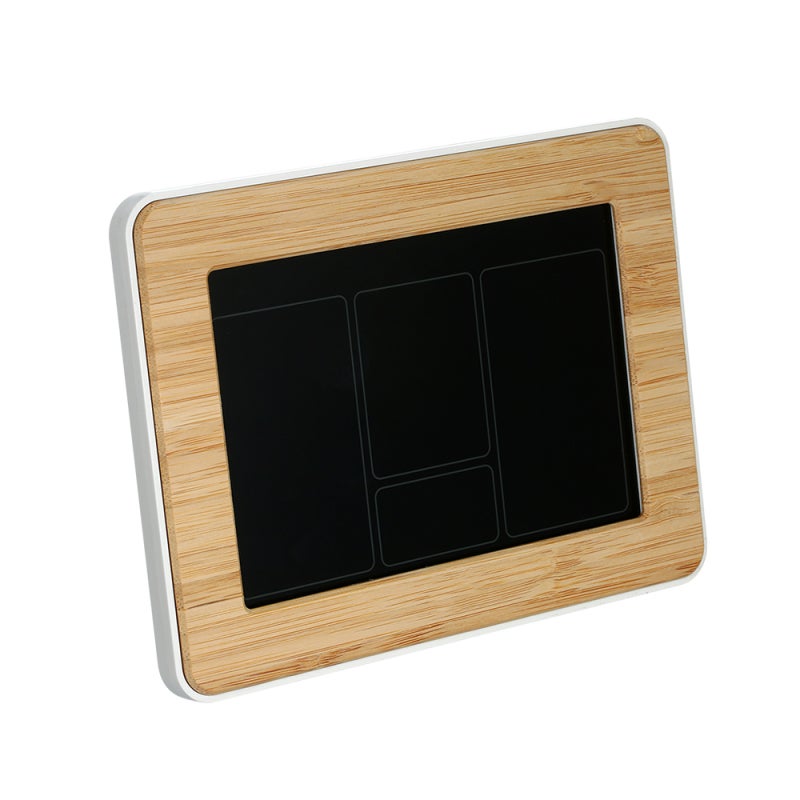 Reloj despertador inalámbrico multifuncional con pronóstico del tiempo y pantalla LCD a color. - 6