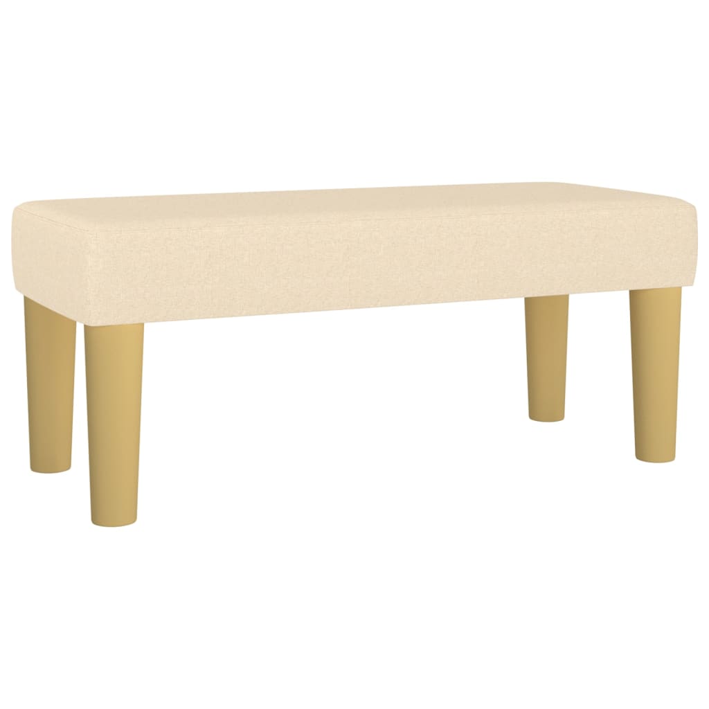 VidaXL Banco de tela color crema 70x30x30 cm | Leroy Merlin