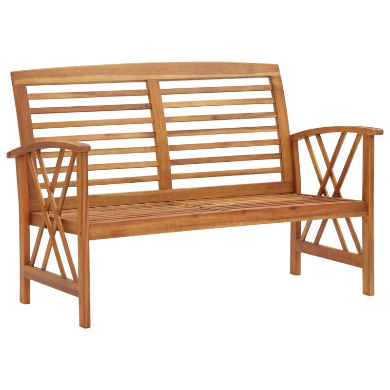 Ławka ogrodowa vidaXL z litego drewna akacjowego trwały design 119 cm