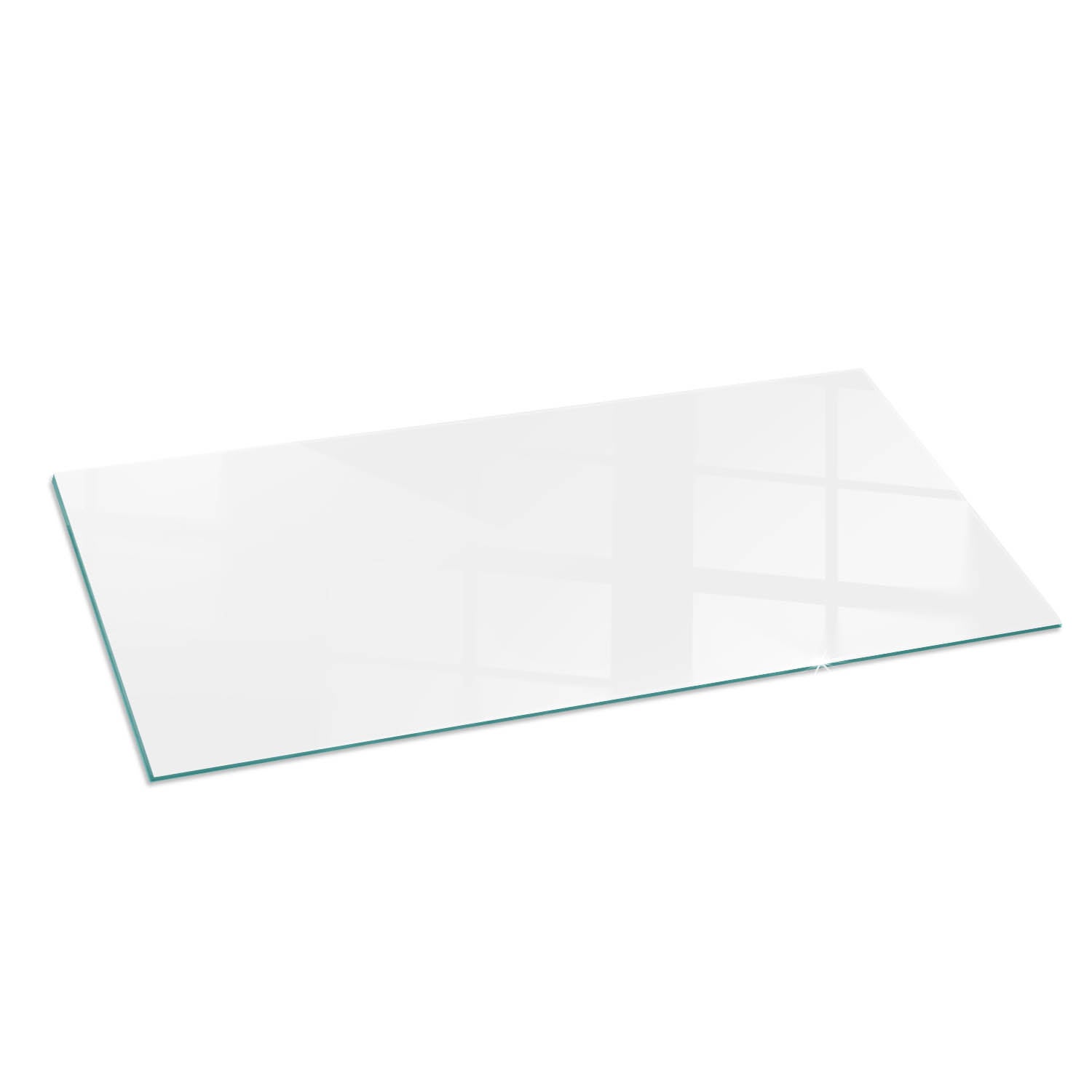 Szkło hartowane na podłogę pod kominek - 125x50 cm - Kolor Biały - TULUP