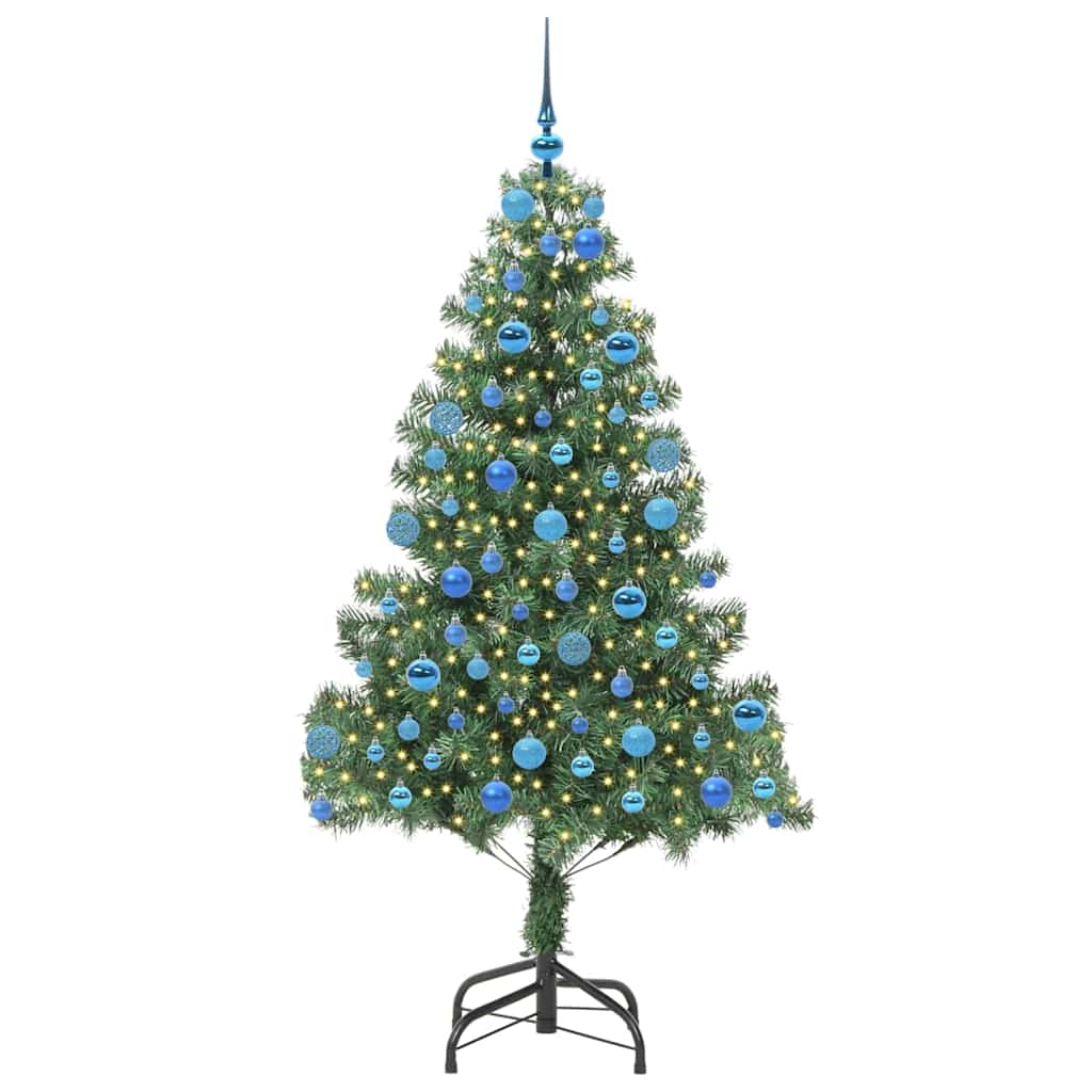 Sapin de Noël | Arbre de Noël avec 300 LED avec support Vert 180 cm PVC - 3
