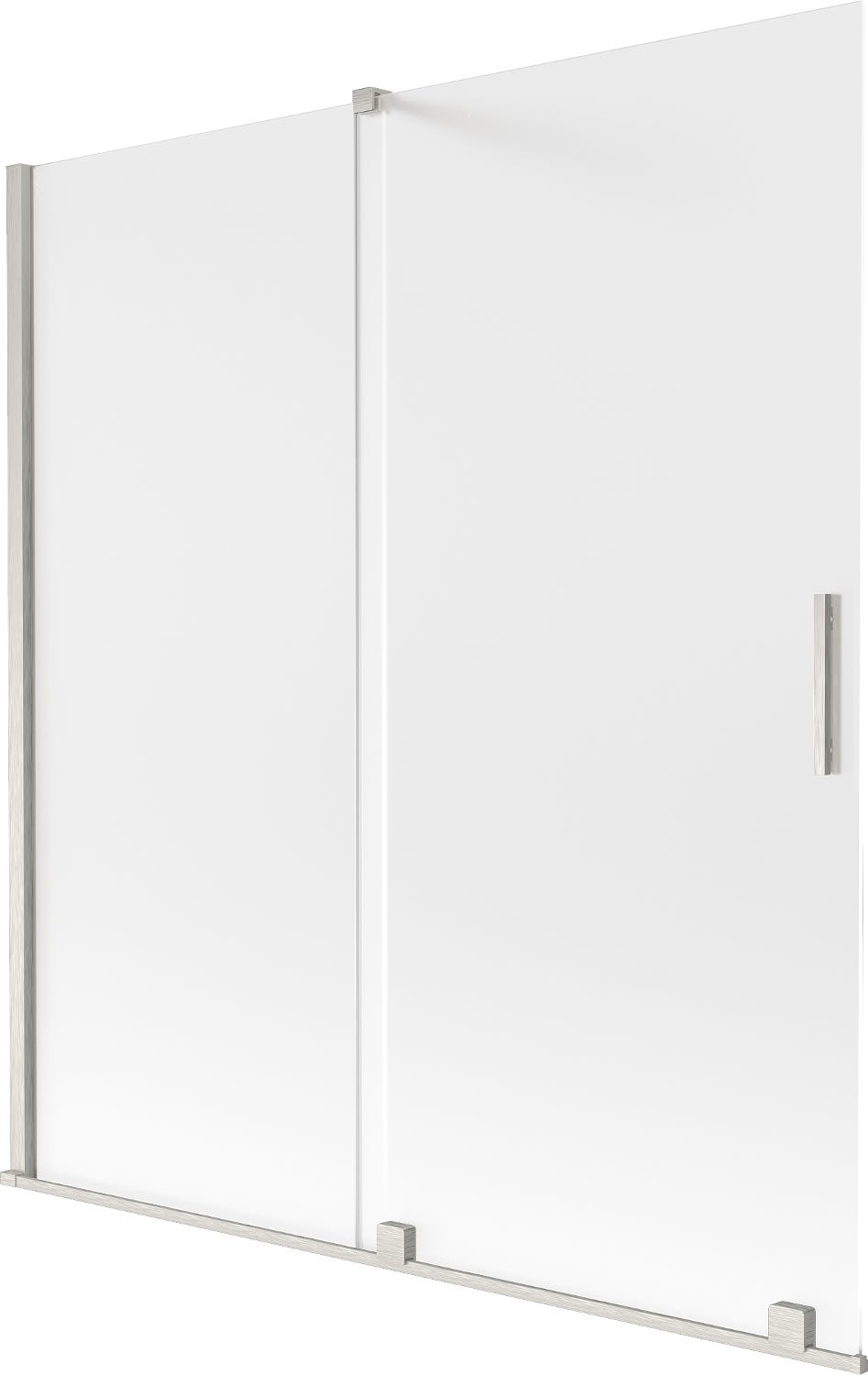 47020007 Paroi de baignoire coulissante 2 panneaux Mexen Velar 150 x 150 cm ...