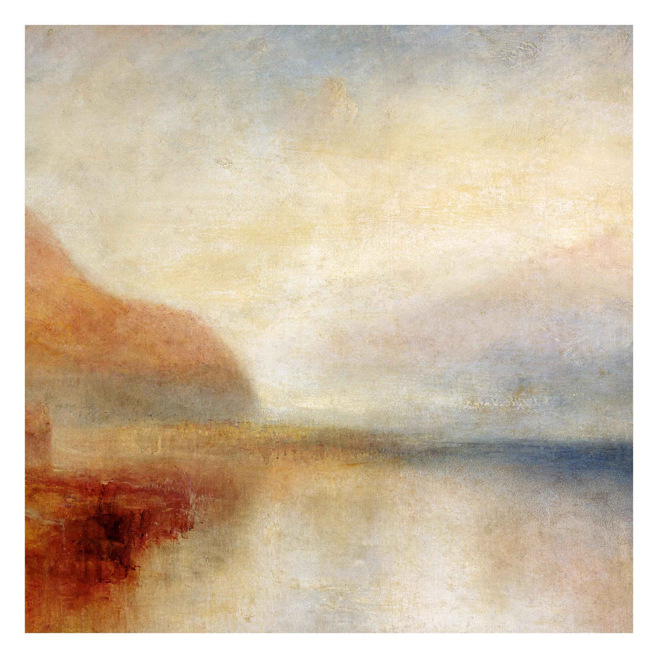 Papel de parede mural de parede William Turner arte da natureza 278 - Sala quarto cozinha hall de entrada - Tnt 192 x 192 cm Smart - 6