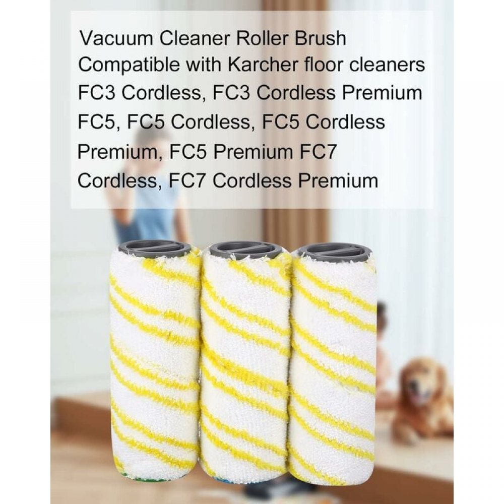 2 Spazzole A Rullo In Microfibra Per Karcher FC3 FC3D FC5 | Ricambi Lavapavimenti Elettrico | Lavabili In Lavatrice E Riutilizzabili - 3