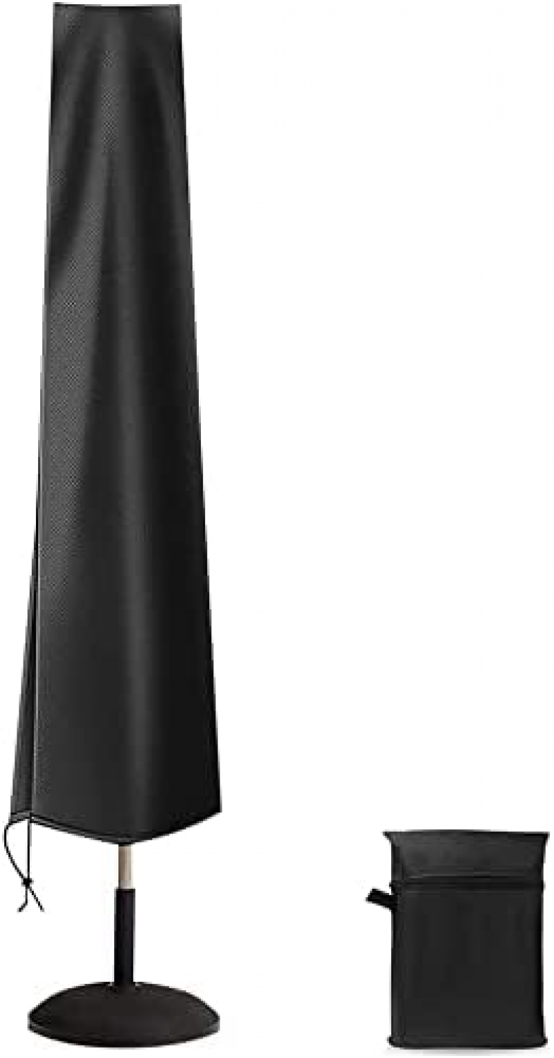 Wodoodporny i odporny na promieniowanie UV pokrowiec na parasol 420D z zamkiem błyskawicznym i kieszenią do przechowywania, odpowiedni na parasole o