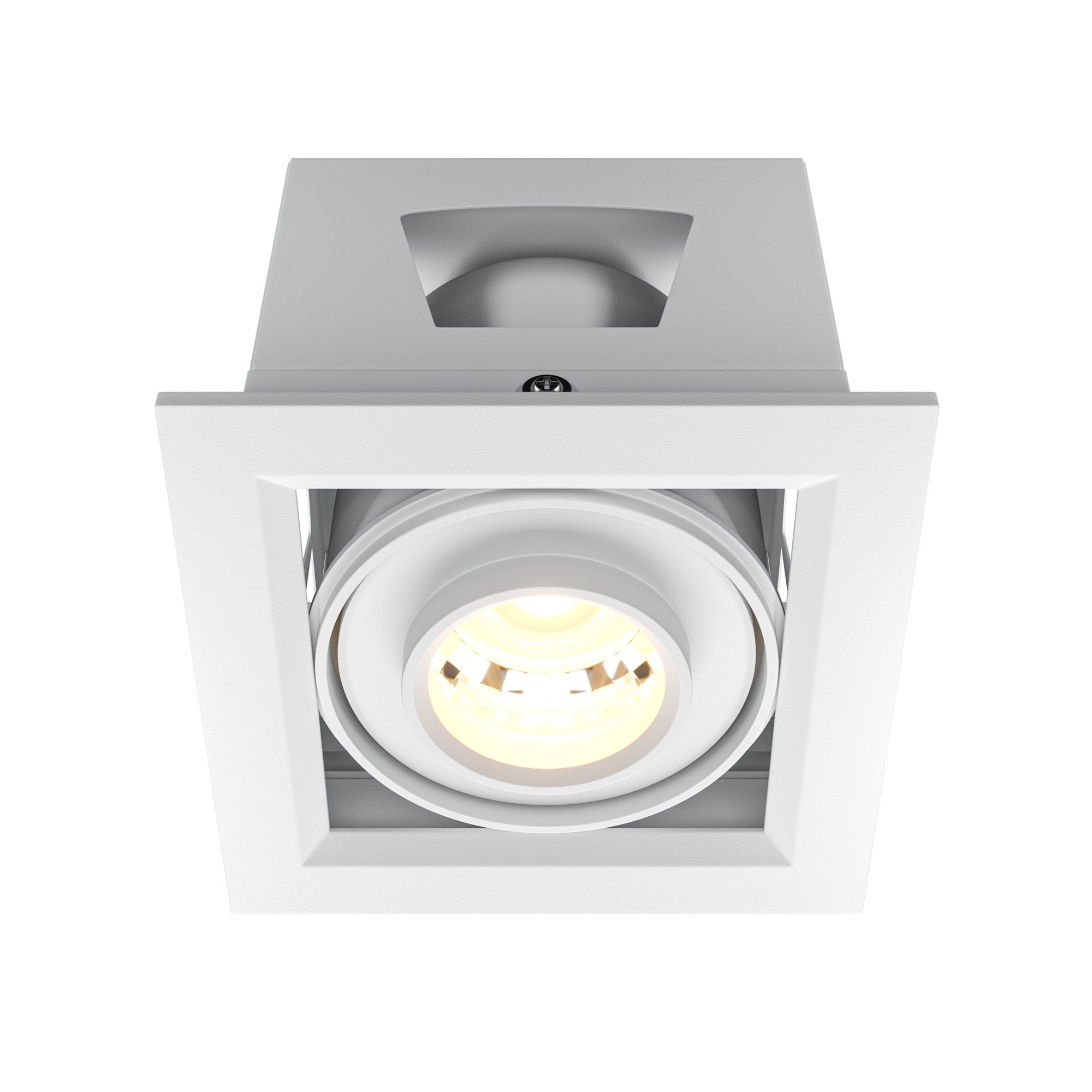 Oprawa stropowa sufitowa wpuszczana Metal Modern biała LED 10W 3000K 750lm wym: 7,5 x 9,5 x 9,5 cm kwadratowa Maytoni