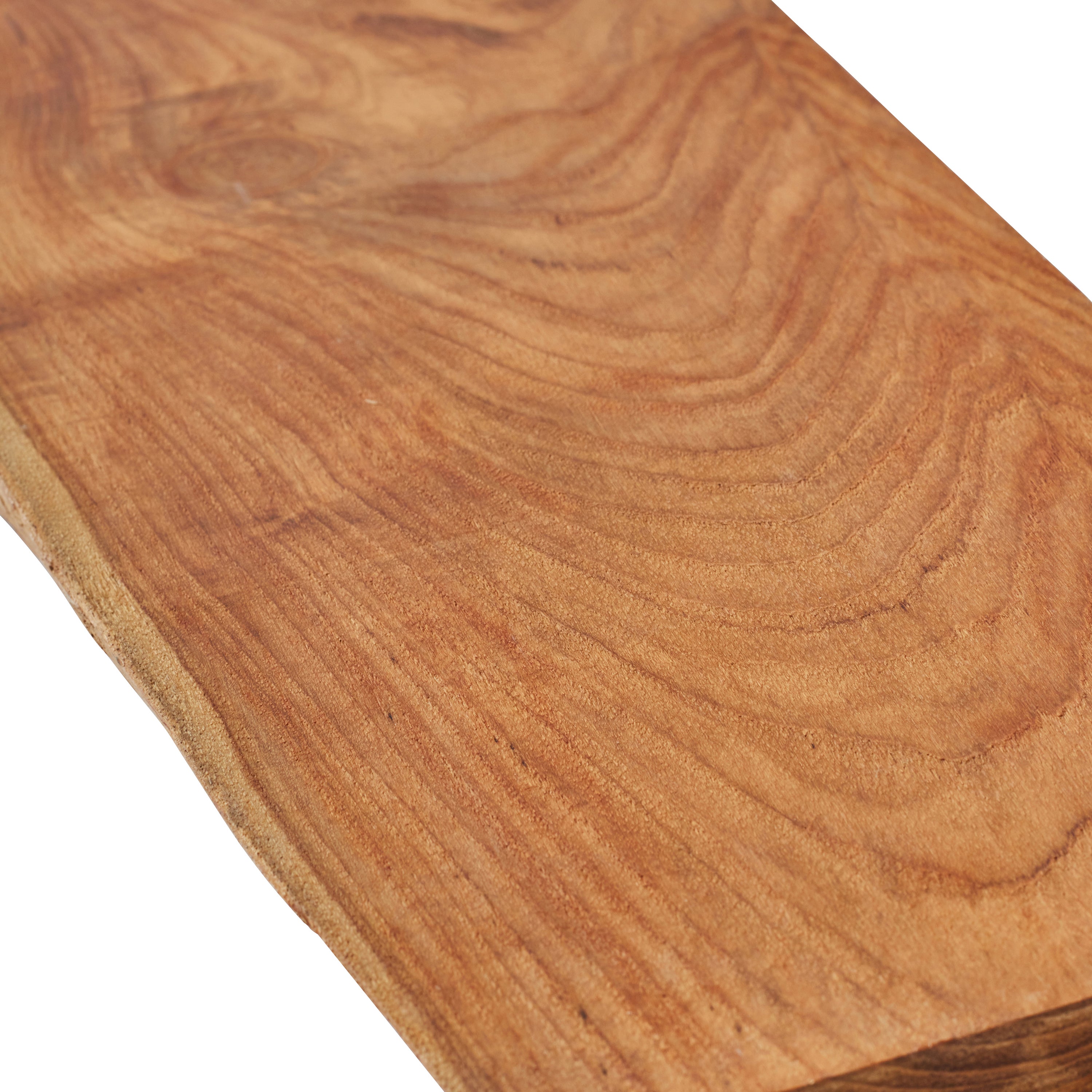 Kit mensola da parete rettangolare in legno di teak indiano oliato - Hardware di montaggio incluso - 18x180x900 mm - 4