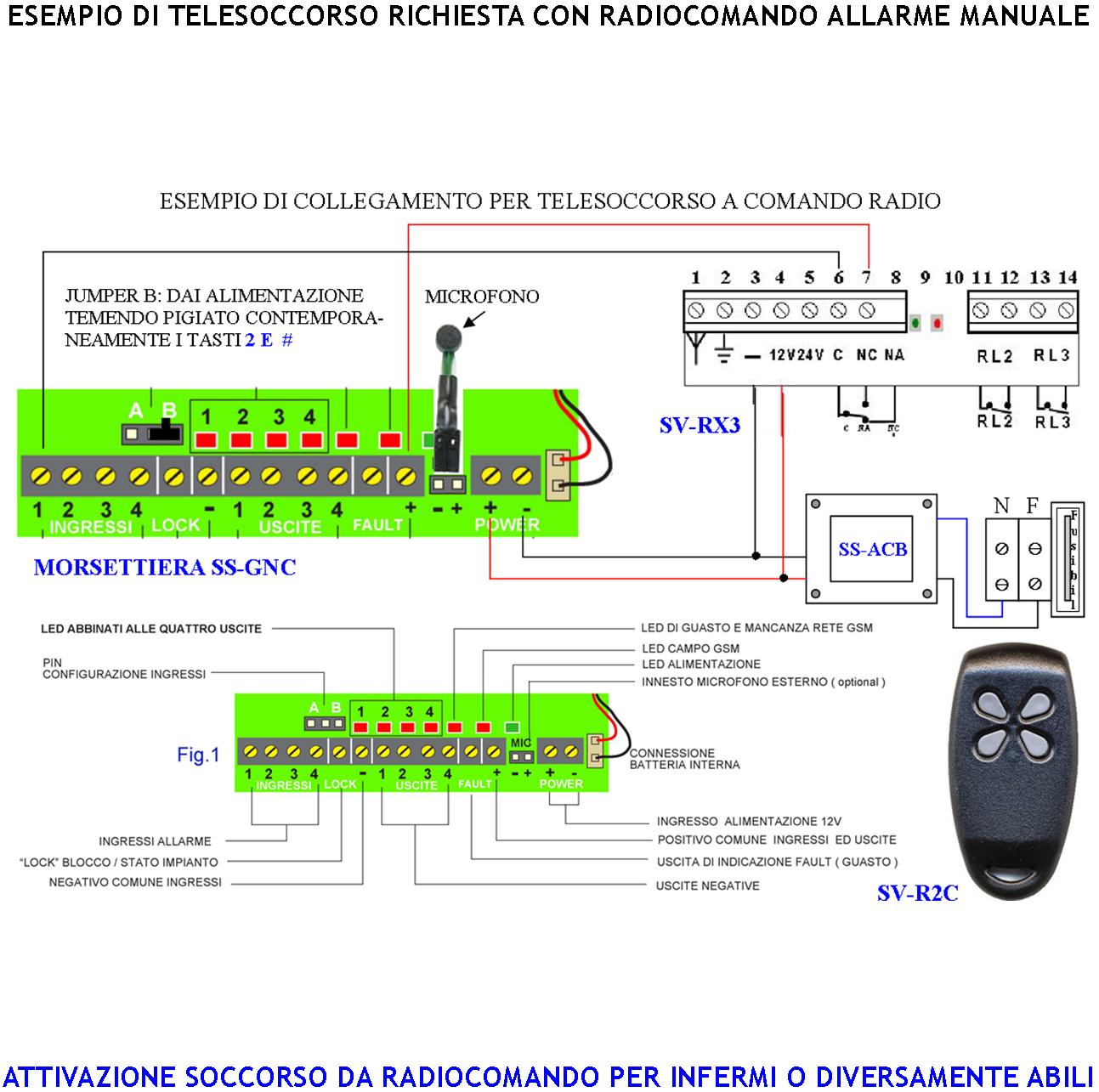 Allarme Con GSM Chiama 40 Numeri su 4 Canali 4 Messaggi Voce Dual Band Conferma 4 Attivazioni Telesoccorso Ascolto Ambientale Optional Memorizza Event - 2
