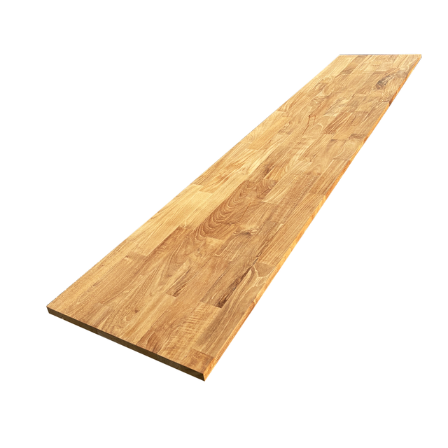 Tablette Teck Massif Abouté, L.200 cm x l.40 cm, Ep.18 mm