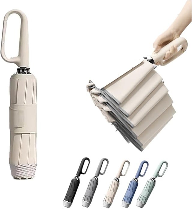 Parapluie Golf Voyage 10 Baleines Auto-Ouverture, Léger Compact. Protection UV 99% UPF 50 Homme, pour Soleil et Pluie.