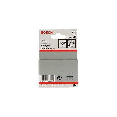 Bosch 1.000x zszywek z cienkiego drutu typ 59, 10,6 x 0,72 x 14 mm - 2609200243 - 3