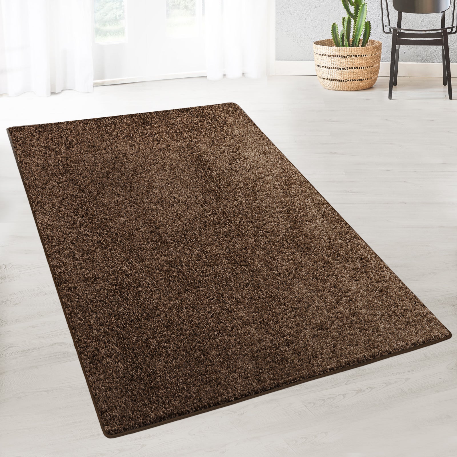 Tapis Antidérapant Pour Moquette - 50 X 80 Cm, Noir, PVC Grille, évite Les Glissements