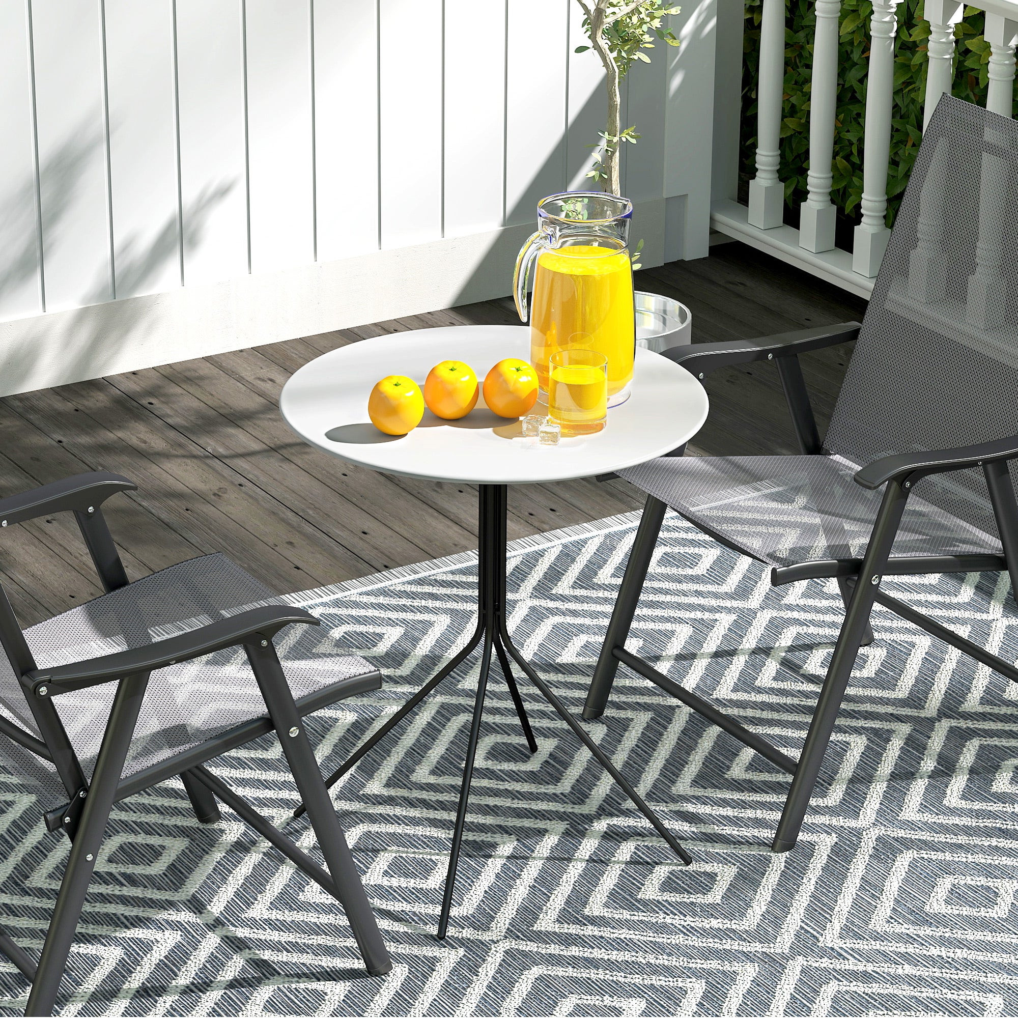 Table de jardin Acier Outsunny - 8