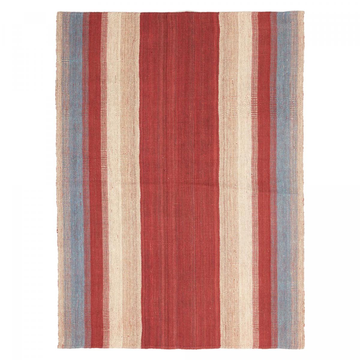 Kilim tapis rouge berbère fait à la main en laine