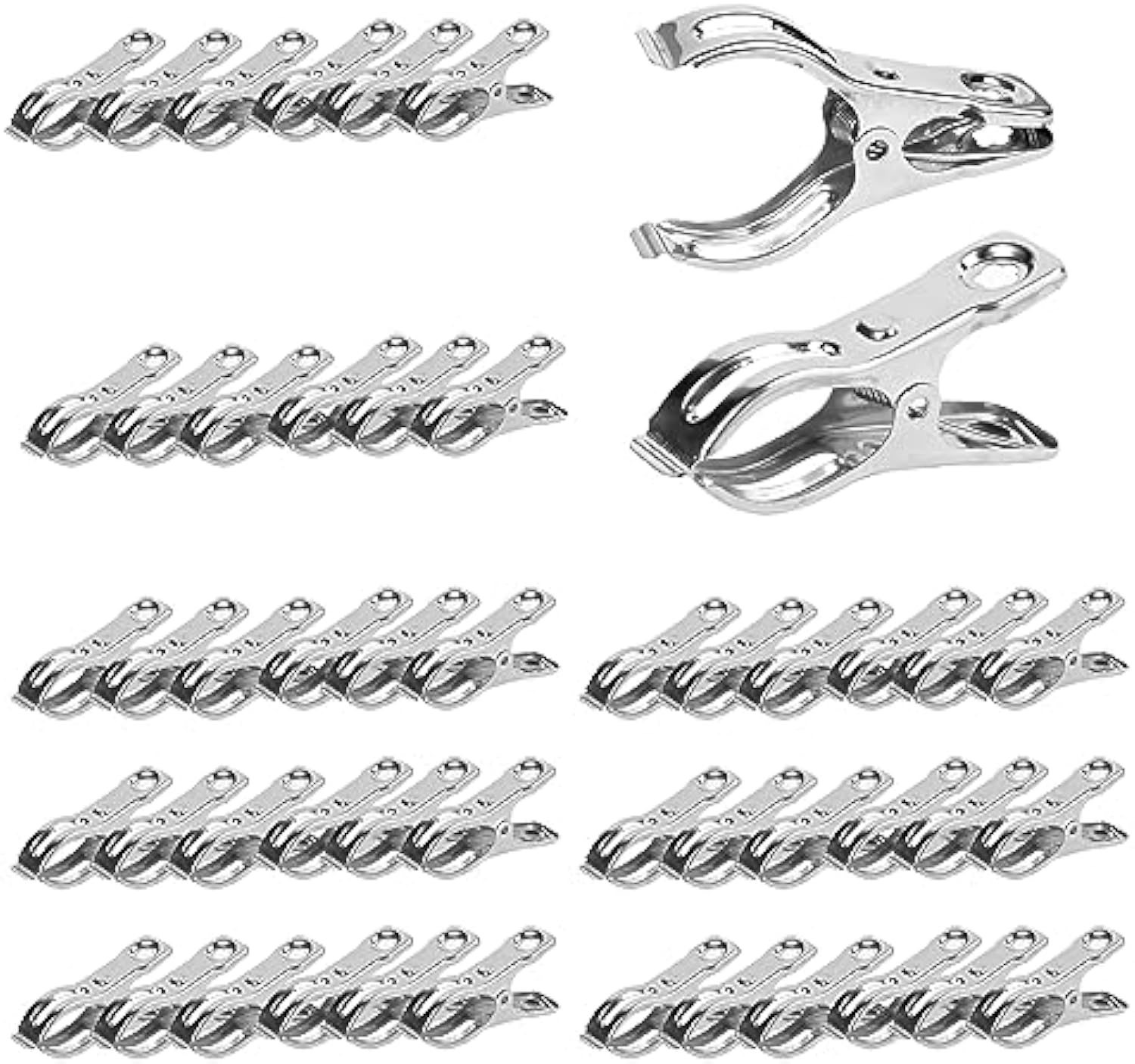 Samhopo Lot De 40 Clips De Jardin En Acier Inoxydable Pour Serre, Avec Une Forte Adhérence Pour Maintenir Le Tissu D'ombrage Ou La Couverture Des